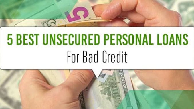 unsecured loans for people with bad credit