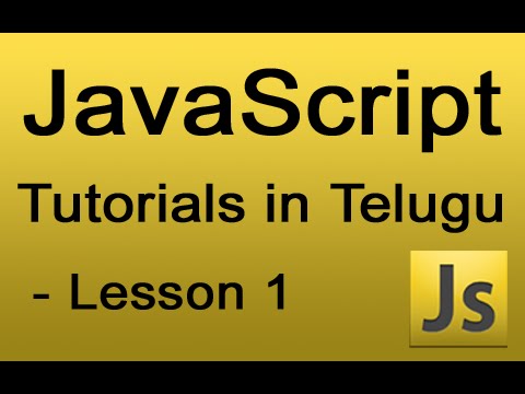 JavaScript Tutorials in Telugu – Lesson 1 | Video