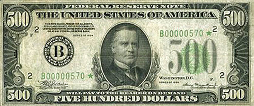 The History of the $500 Bill | Ponirevo