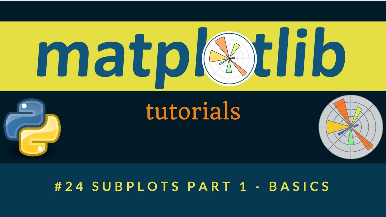 Matplotlib Plotting Tutorials : 024 : Subplots Basics Part 1 | Video