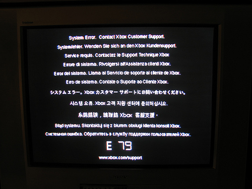 Fehlercode e79 auf Xbox Live 360