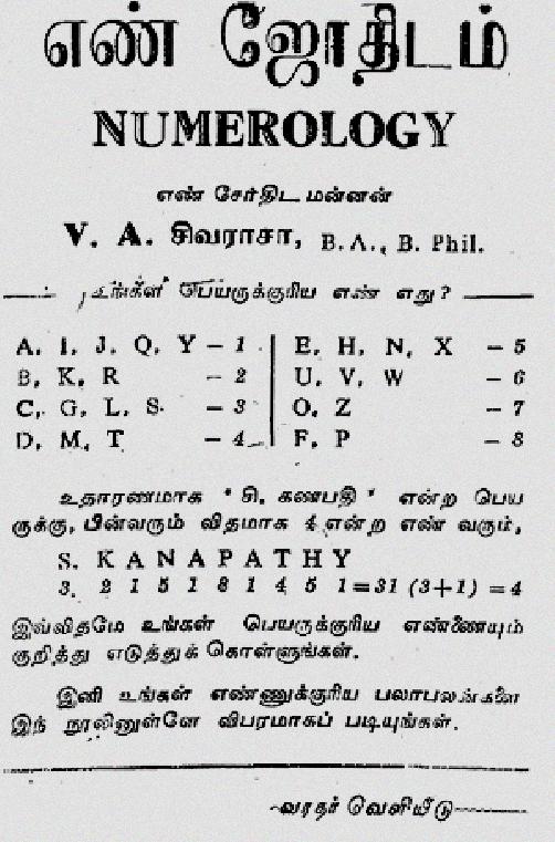 What Is Tamil Numerology? Ponirevo